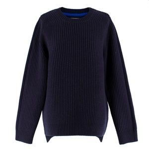 Tory Burch Ribbed Merino Wool Sweater Size S